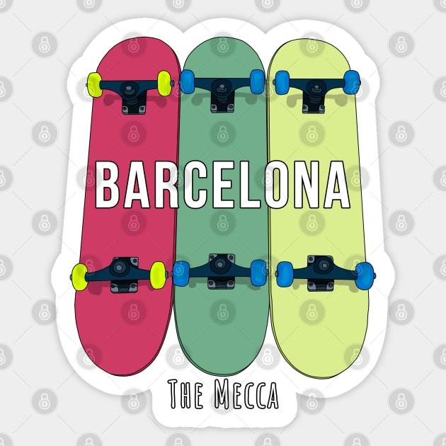 Barcelona The Mecca Sticker by DiegoCarvalho